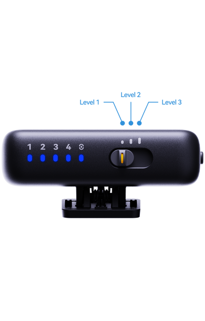 Hollyland LARK M3 Camera Receiver with three-level gain slider