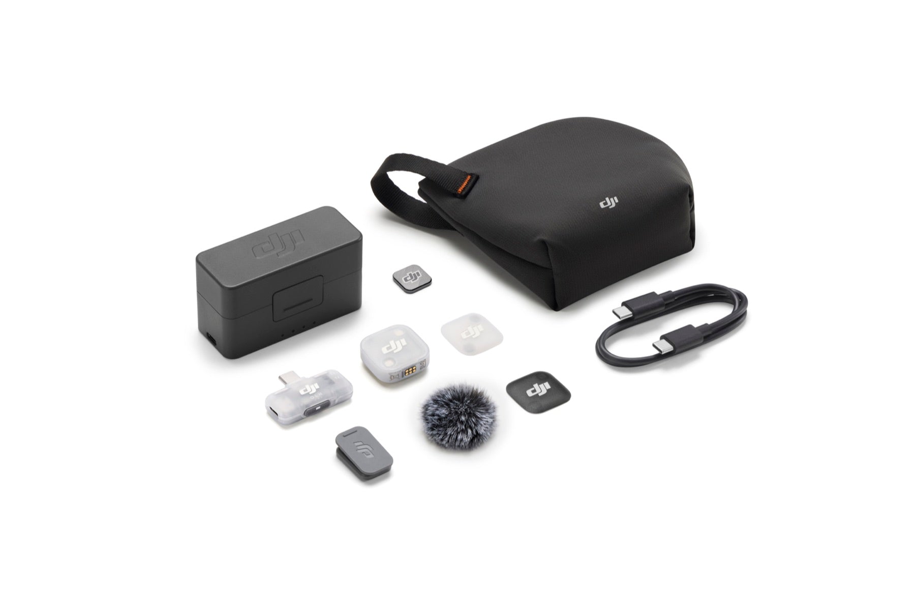 DJI Mic Mini 2 (1 TX + 1 Mobile RX + Charging Case) charging case kit view 4 - Filmgear Canada