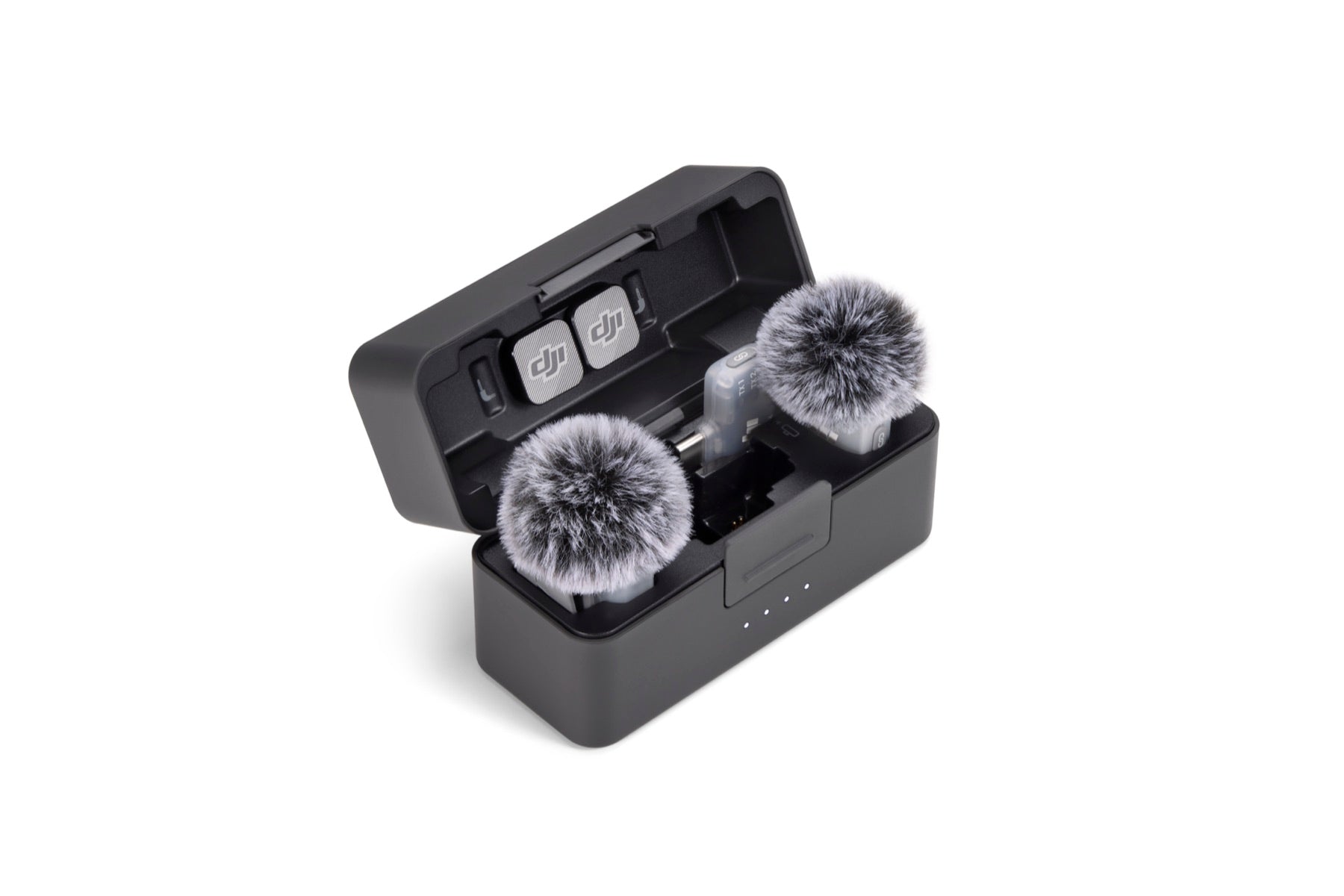 DJI Mic Mini 2 (2 TX + 1 Mobile RX + Charging Case) charging case kit view 2 - Filmgear Canada
