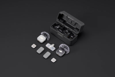 DJI Mic Mini 2 (2 TX + 1 Mobile RX + Charging Case) charging case kit view 3 - Filmgear Canada