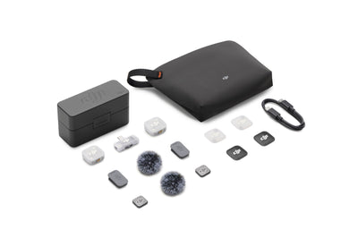 DJI Mic Mini 2 (2 TX + 1 Mobile RX + Charging Case) charging case kit view 4 - Filmgear Canada