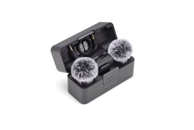 DJI Mic Mini 2 (2 TX + 1 RX + Charging Case) charging case kit view 3 - Filmgear Canada