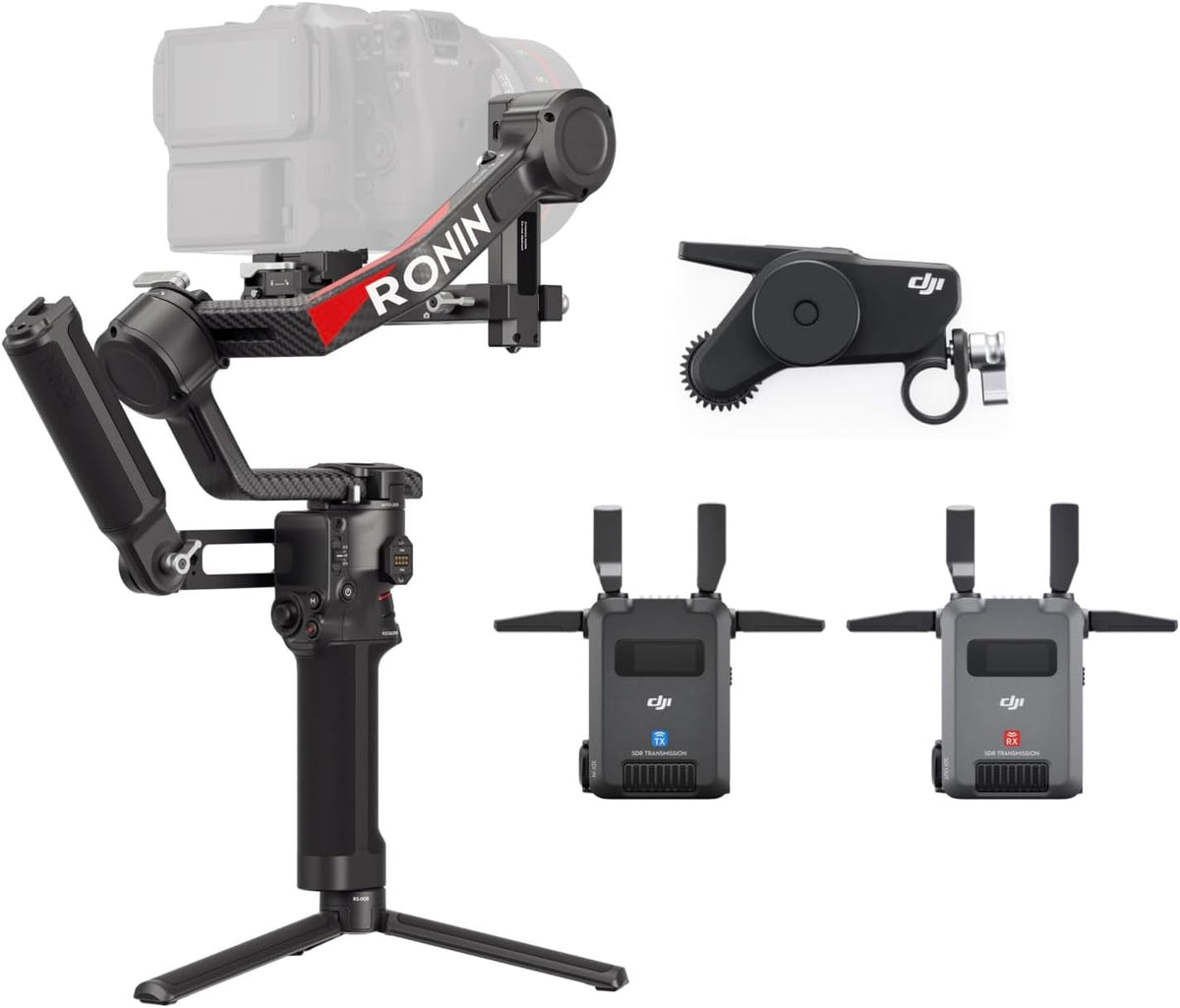 DJI RS 4 Pro Combo (2026) with Focus Pro Motor and DJI SDR Transmission transmitter and receiver