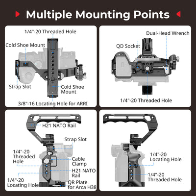 SmallRig Advanced Cage Kit for Sony A7 V/ A7R V/ A7 IV 6026