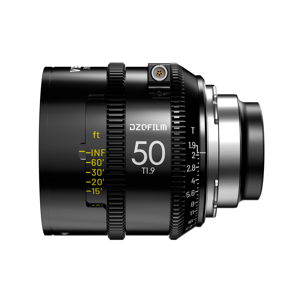 DZOFilm Vespid2 50mm T1.9 prime, ARRI PL, feet focus scale