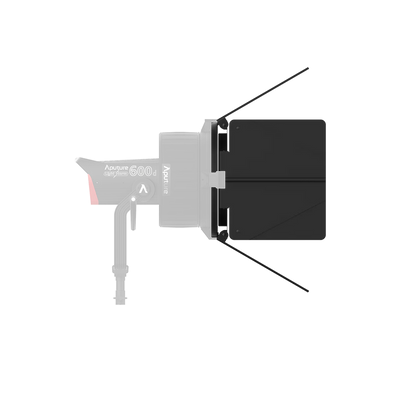 Aputure F10 Drop-in Barndoors for LS 600D Fresnel Attachment