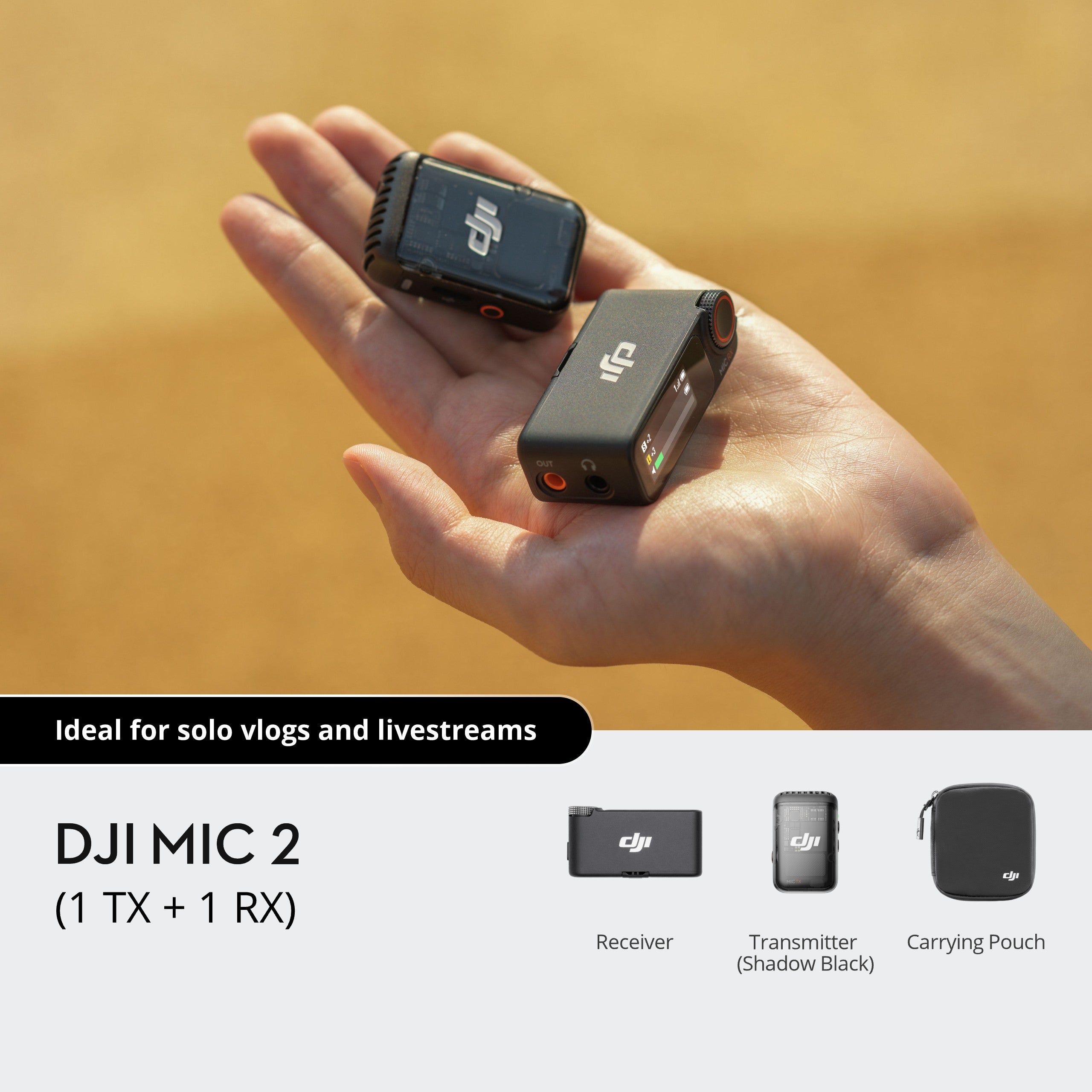DJI Mic 2 (1 TX + 1 RX) – Filmgear Canada
