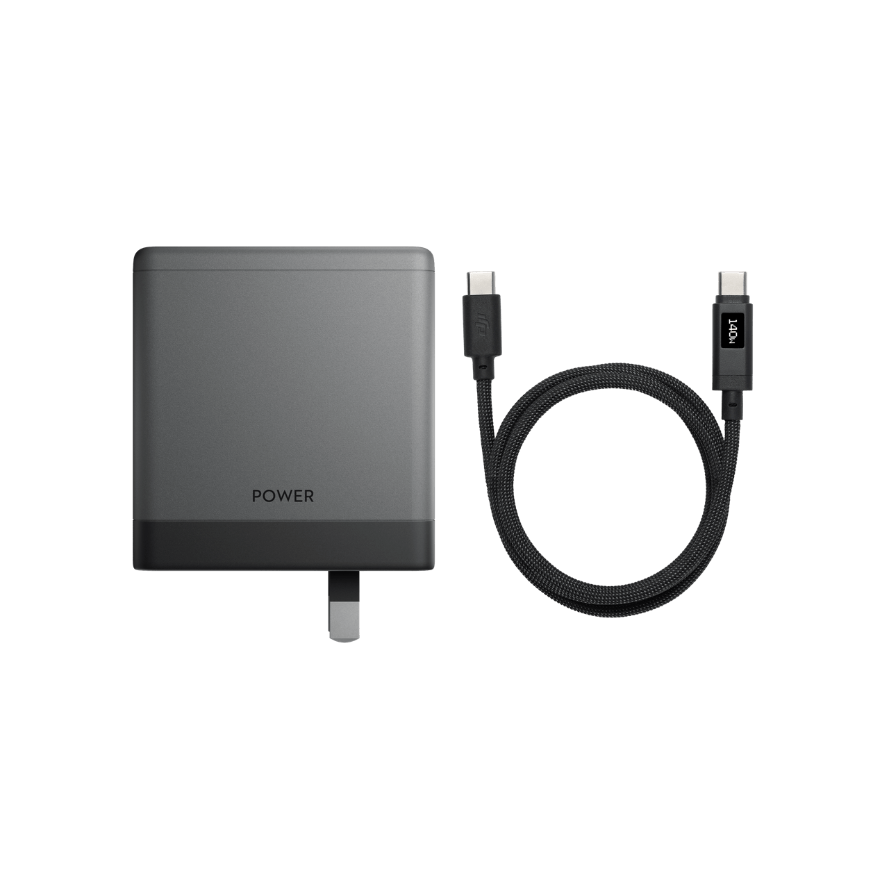 DJI Power 140W GaN Charging Combo with charger and 1 m digital display cable