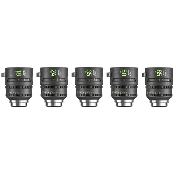 NiSi Aureus Prime Full-Frame Cine Lens 5-Lens Set (PL-mount)