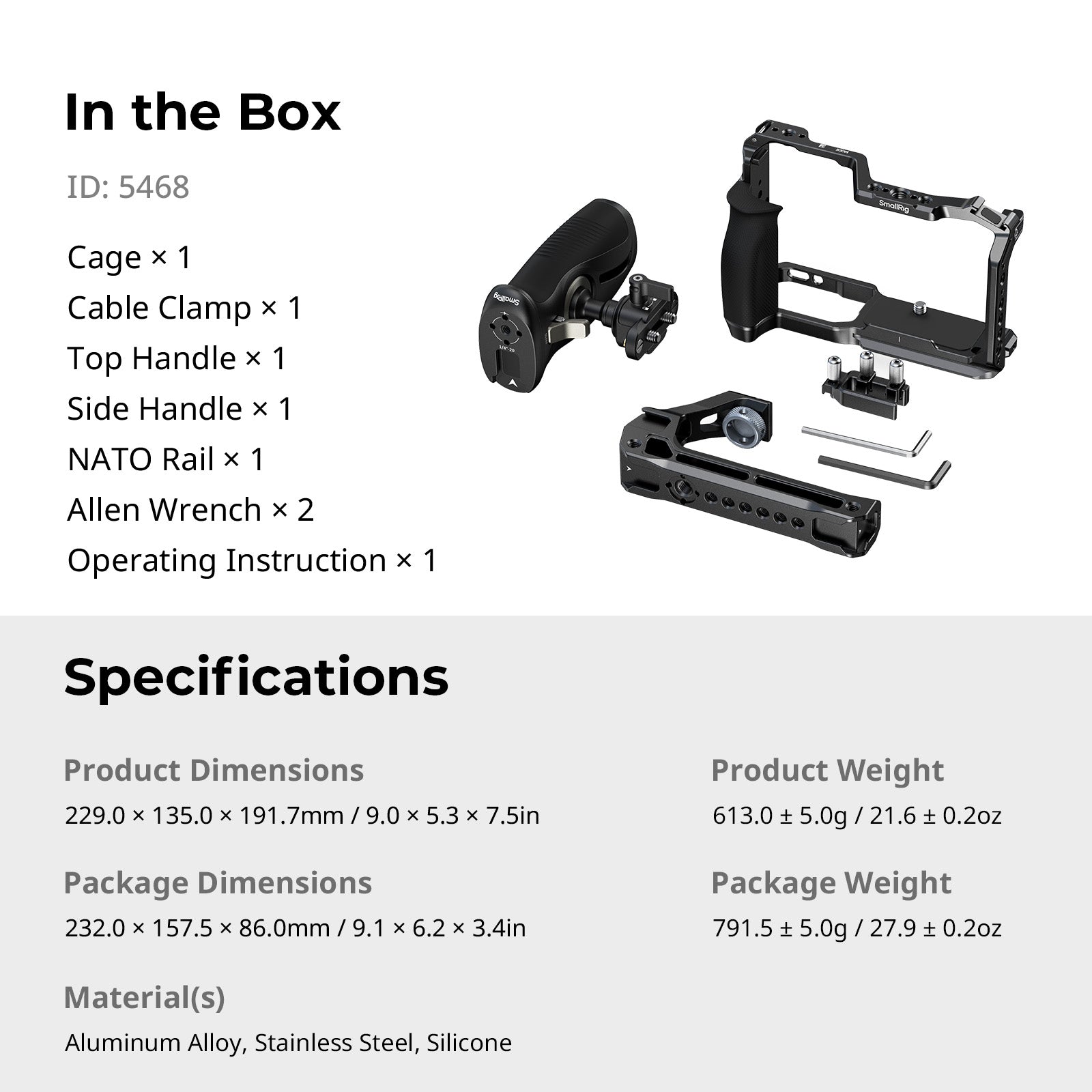 SmallRig Advance Cage Kit for Nikon ZR with Top and Side Handles 5468