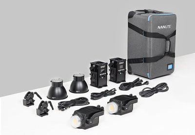 NANLITE Forza 300B II 2KIT LED Spot Light with Trolley Case