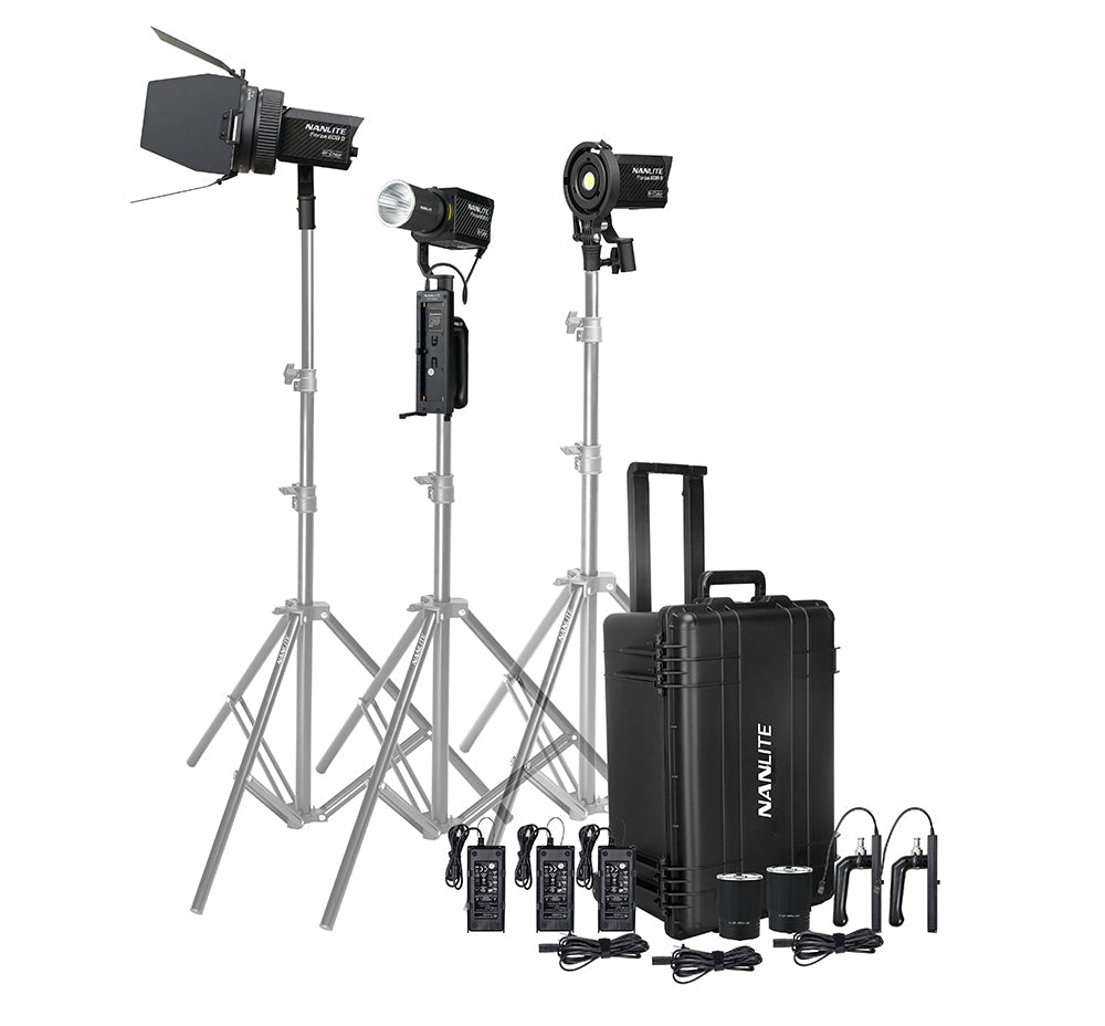 NANLITE Forza 60B II LED 3KIT with FL-11 Fresnel & Case