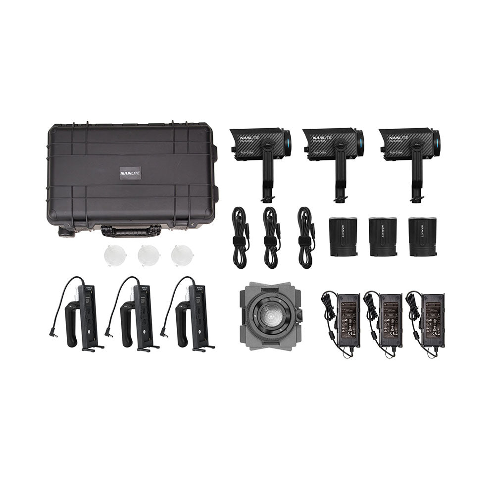 NANLITE Forza 60C 3KIT with Fresnel Lens & Case