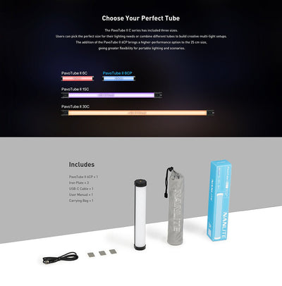 NANLITE PavoTube II 6 CP LED Full-color Tube Light product view 9