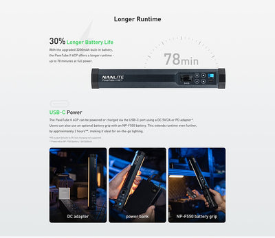 NANLITE PavoTube II 6 CP LED Full-color Tube Light product view 7