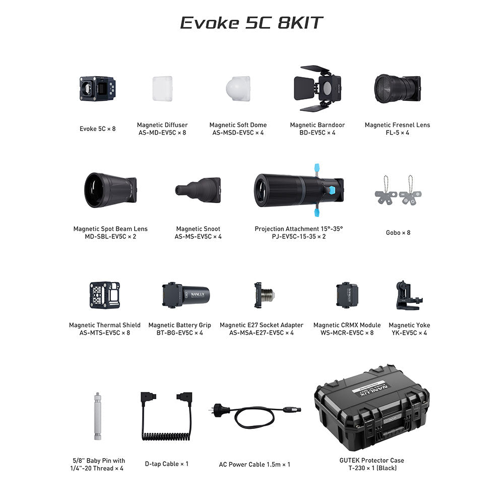 NANLUX Evoke 5C LED Full-color Spot Light 8KIT product view 4