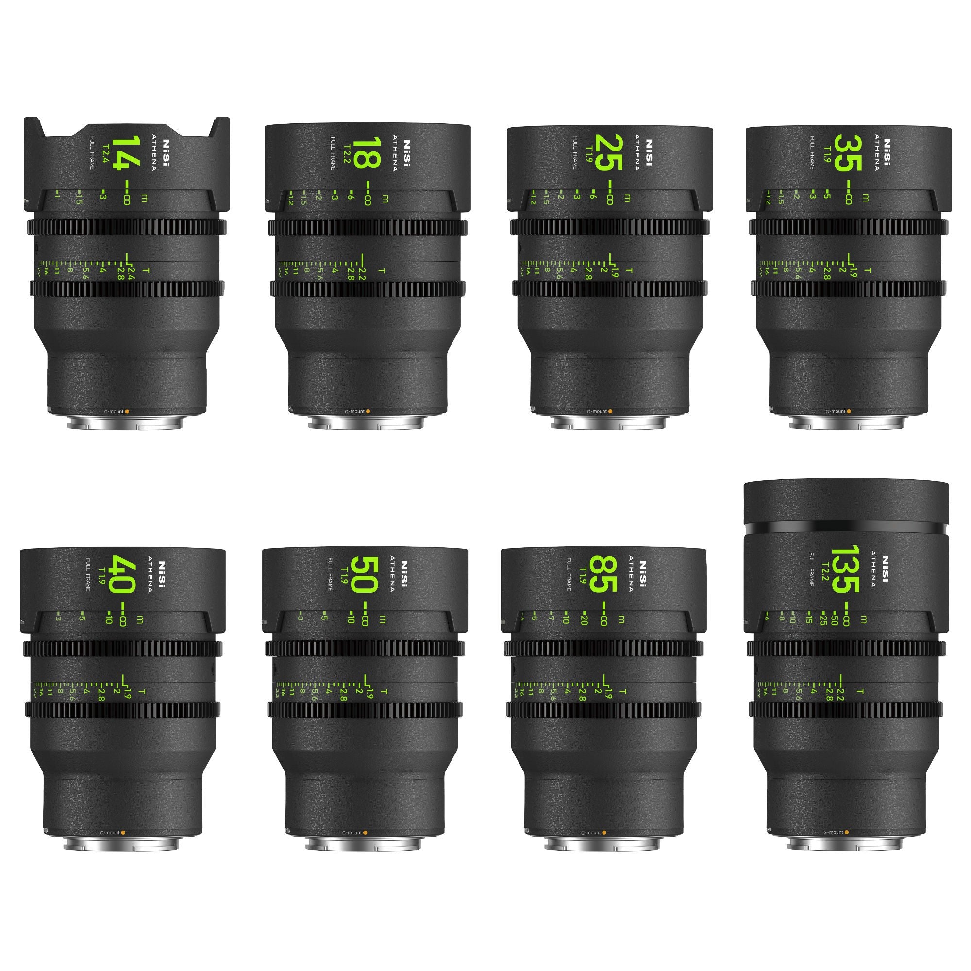 NiSi ATHENA PRIME MASTER 8-Lens Set (GFX Mount, No Drop-In Filter) - Film Gear Canada