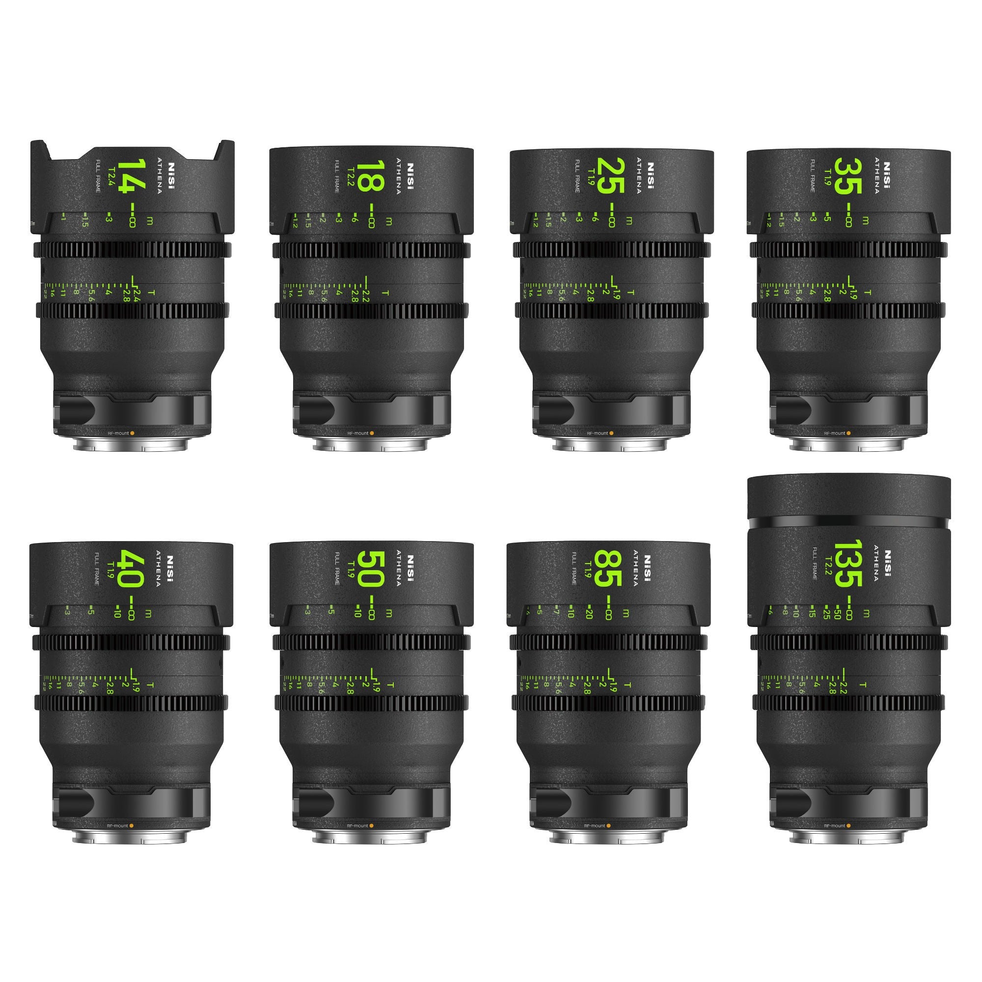 NiSi ATHENA PRIME MASTER 8-Lens Set (RF Mount) - Film Gear Canada