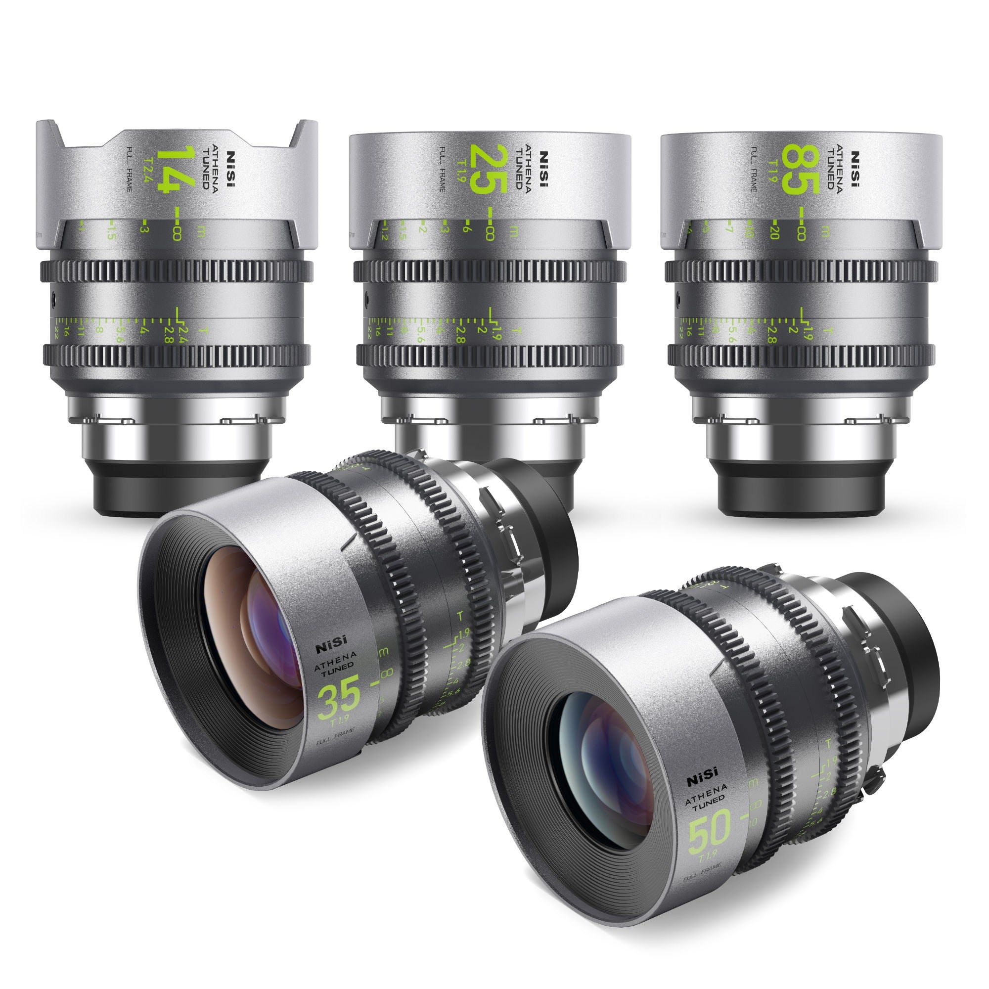 NiSi ATHENA TUNED PRIME 5-Lens Set, Limited Edition (PL Mount) - Film Gear Canada