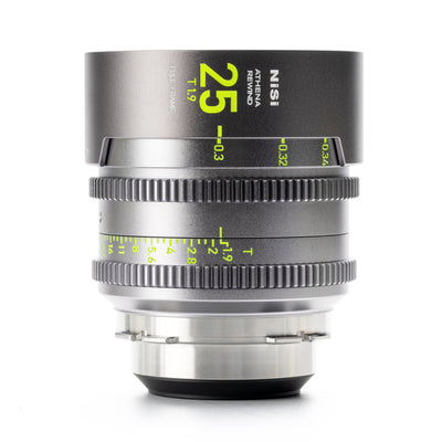 NiSi ATHENA PRIME REWIND 25mm T1.9 Full-Frame Lens (PL Mount) - Film Gear Canada