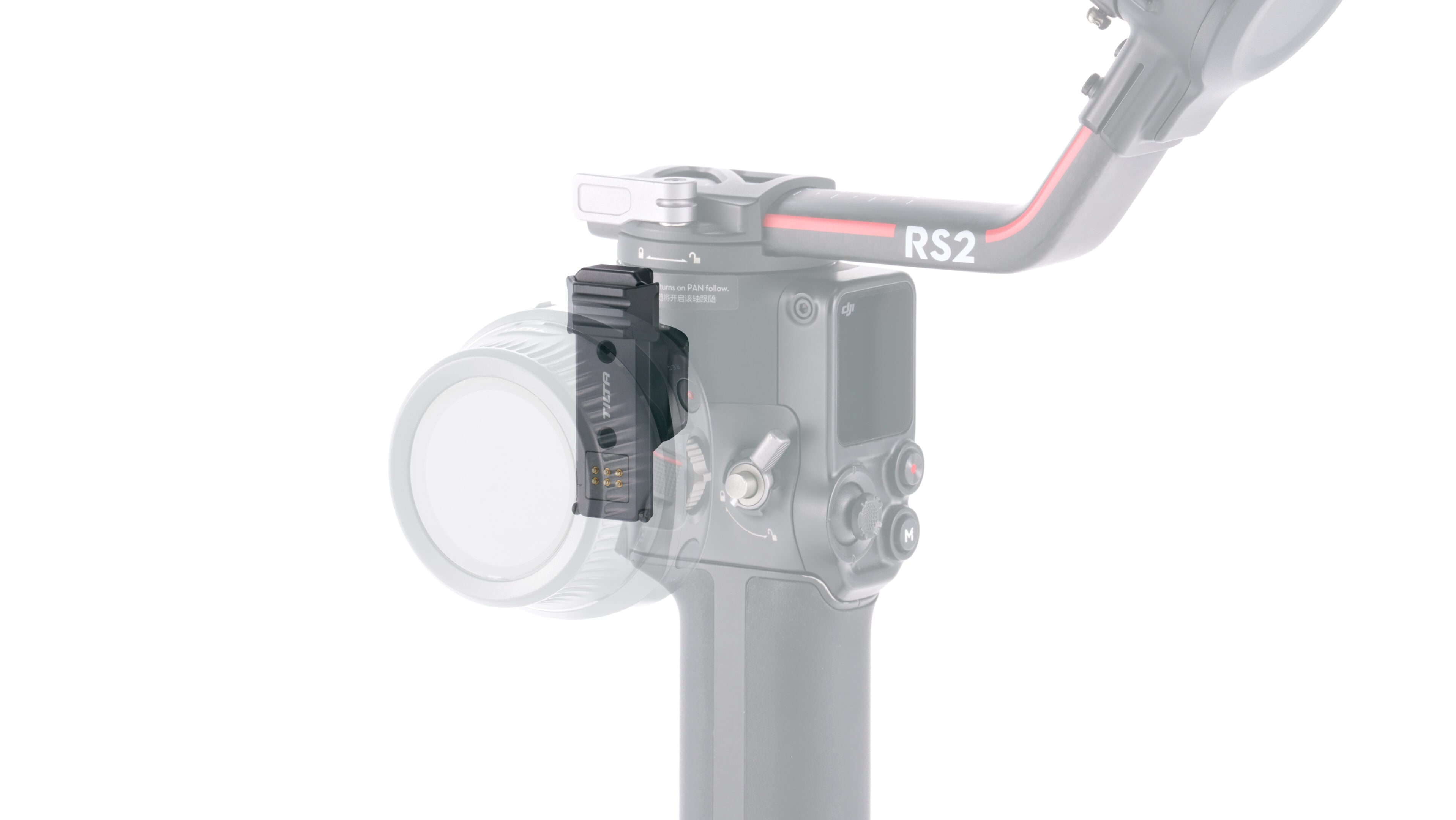 Tilta WLC-T05-DCA installed on DJI Ronin gimbal with Nano II hand wheel