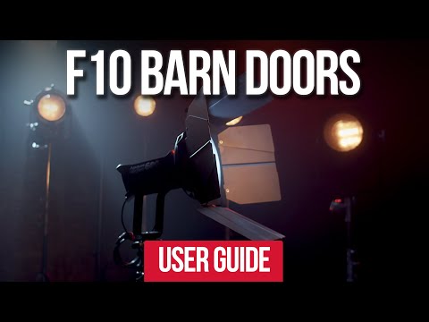 Aputure F10 Drop-in Barndoors for LS 600D Fresnel Attachment
