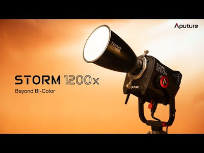 Aputure STORM 1200x with Wide Reflector official video