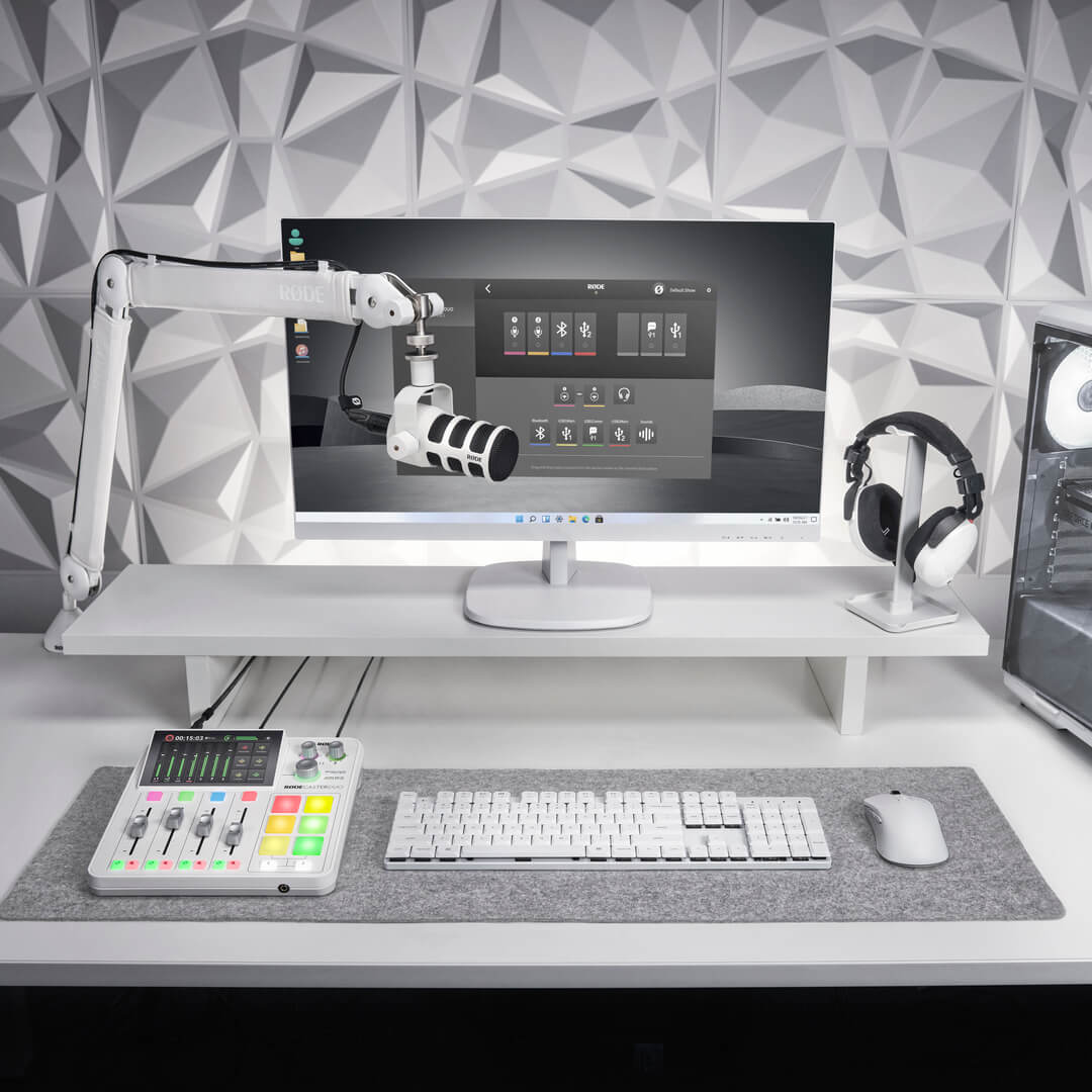 RODE RODECaster Duo Integrated Audio Production Studio (White)