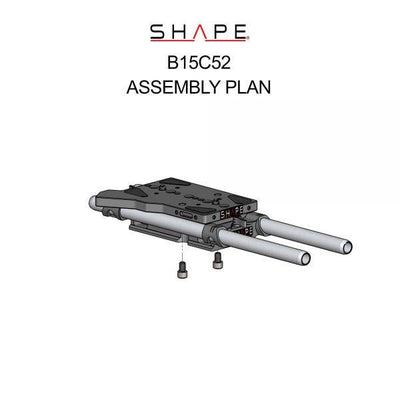 SHAPE Canon C500 MKII/C300 MKIII 15 mm Baseplate product view 9