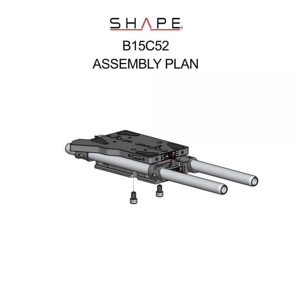 SHAPE Canon C500 MKII/C300 MKIII 15 mm Baseplate product view 9