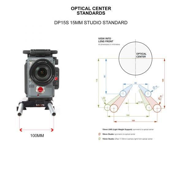 SHAPE Bridge Plate 15 mm Studio ARRI Standard product view 4