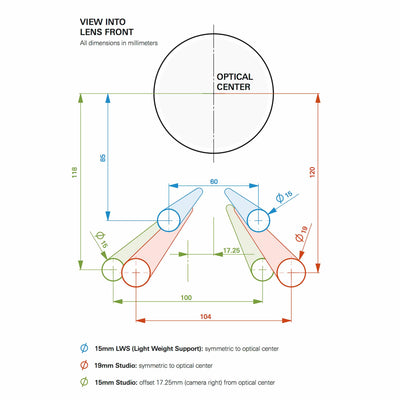 SHAPE Bridge Plate 15 mm Studio ARRI Standard with ARRI Dovetail Plate 12 inches product view 4