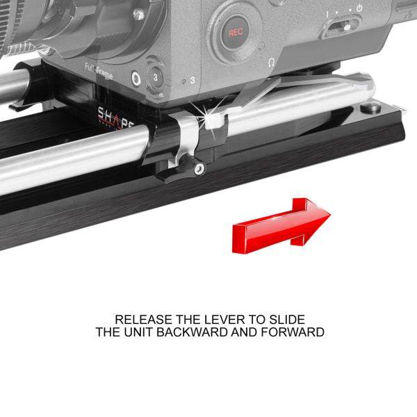 SHAPE Bridge Plate 15 mm Studio ARRI Standard with ARRI Dovetail Plate 12 inches product view 5