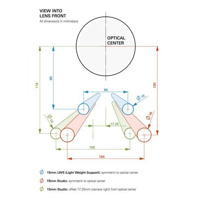 SHAPE Bridge Plate 19 mm Studio ARRI Standard with ARRI Dovetail Plate 12 inches product view 7