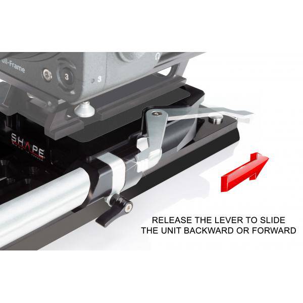 SHAPE Bridge Plate 19 mm Studio ARRI Standard with ARRI Dovetail Plate 12 inches product view 4