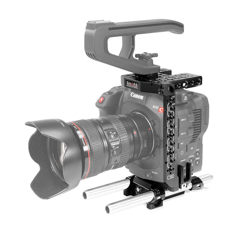 SHAPE Canon EOS C80 Cage with 15mm LWS Base product view 3