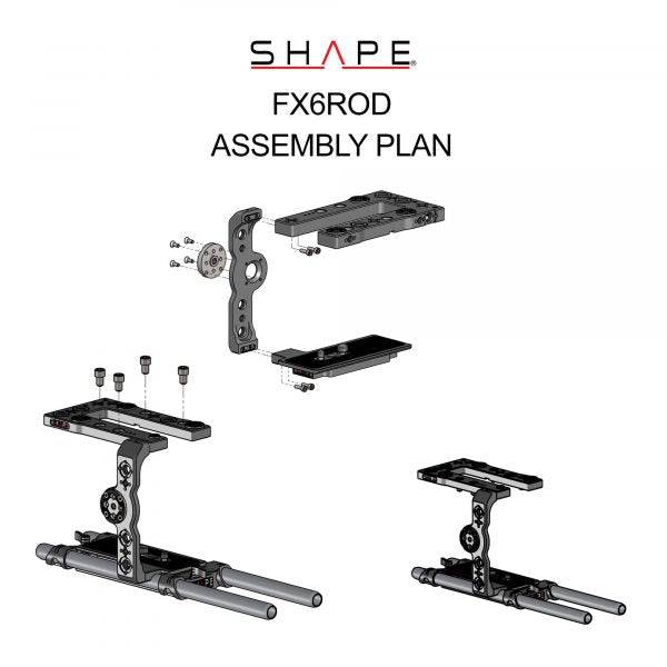 SHAPE Sony FX6 Camera Cage and Rod Bloc System product view 7