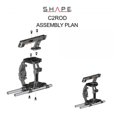 SHAPE Camera Cage, Top Handle and Rod Bloc System for Canon C200/C200B product view 9