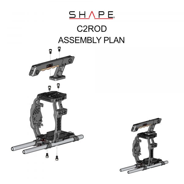 SHAPE Camera Cage, Top Handle and Rod Bloc System for Canon C200/C200B product view 9