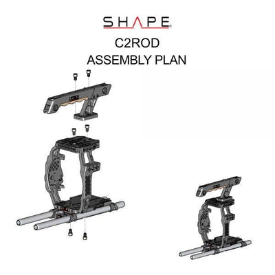 SHAPE Camera Cage, Top Handle and Rod Bloc System for Canon C200/C200B product view 8