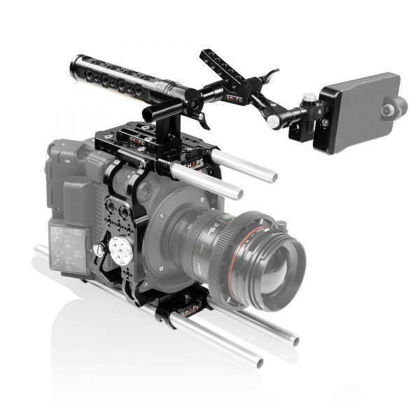 SHAPE Canon C500 MKII/C300 MKIII Camera Cage, Top Handle, Rod Bloc System and View Finder Mount product view 2