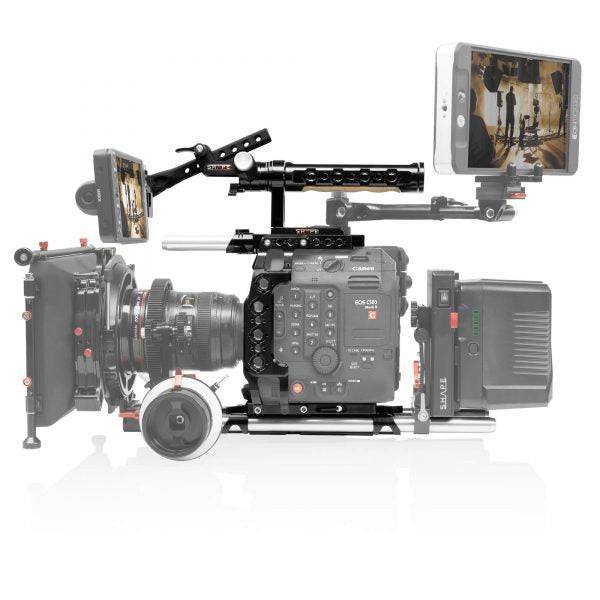 SHAPE Canon C500 MKII/C300 MKIII Camera Cage, Top Handle, Rod Bloc System and View Finder Mount product view 7