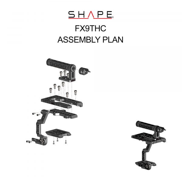 SHAPE Sony FX9 Camera Cage with Top Handle product view 9