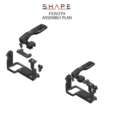 SHAPE Creator Camera Cage V2 Top Handle for Sony FX3 & FX30 product view 9