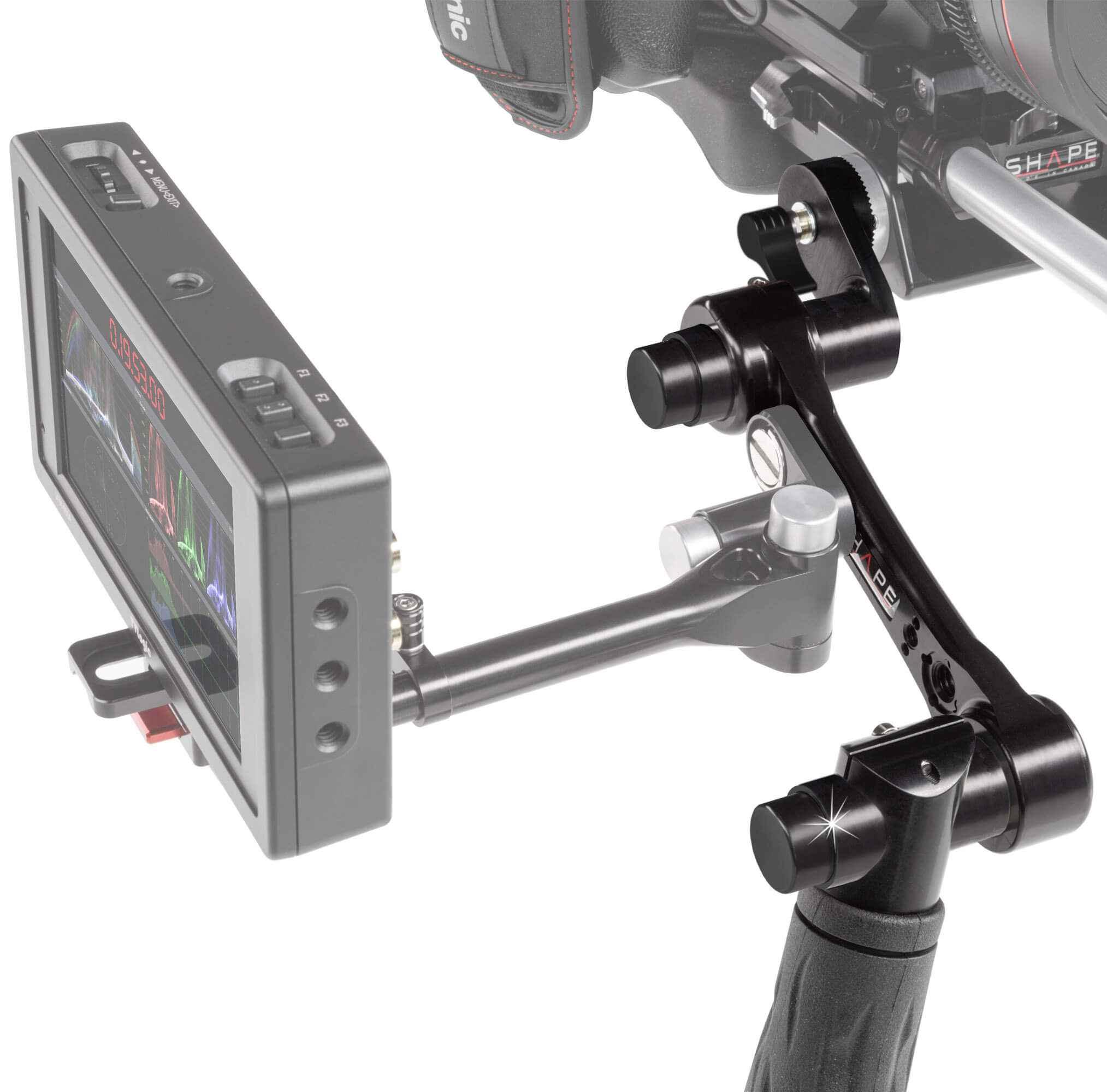 SHAPE Double Quick Handles ARRI Rosette Black product view 6