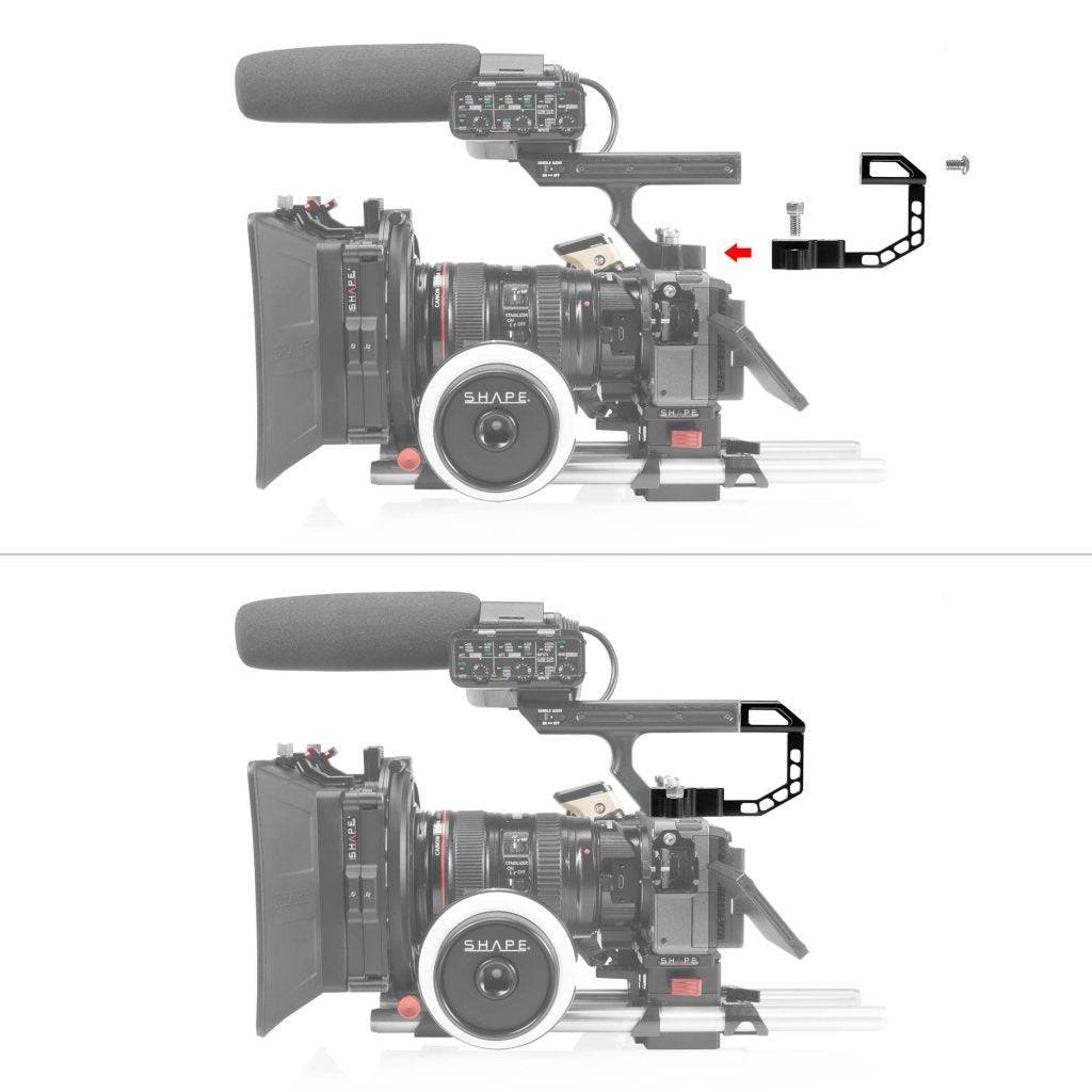 SHAPE Sony FX3/FX30 Handle Extension Rig Noise Cancelling Solution product view 3