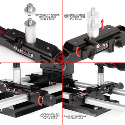 SHAPE Lens Support for 15 mm Studio Bridge Plate product view 5