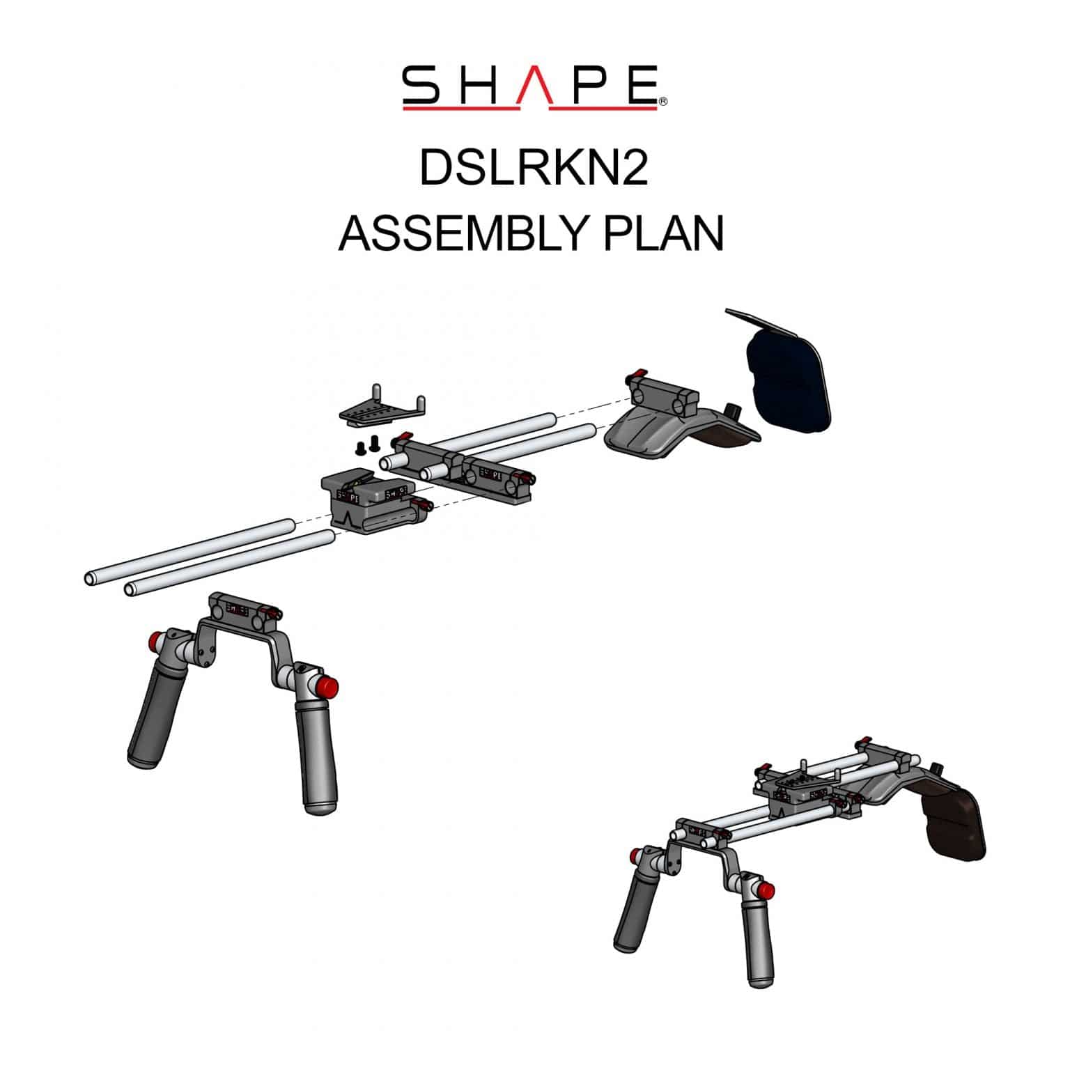 SHAPE Offset Shoulder Mount Rig for DSLR Kirk Neff product view 2
