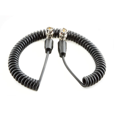 SHAPE SDI Coiled Cable 90-Degree BNC Connectors