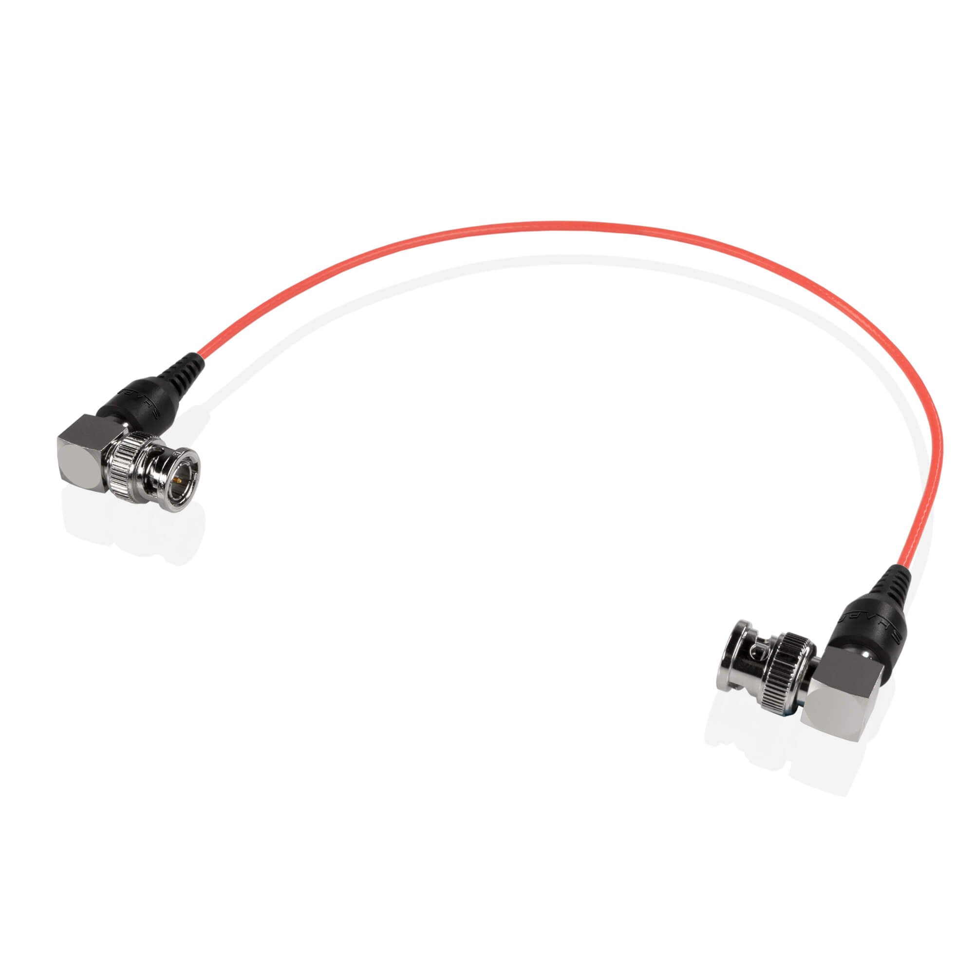 SHAPE Skinny 90-Degree BNC Cable 12 inches Red